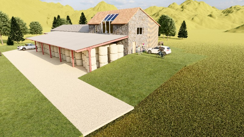 EXTENSION DE FERME EN VILLA A SAINT SAVOURNON 