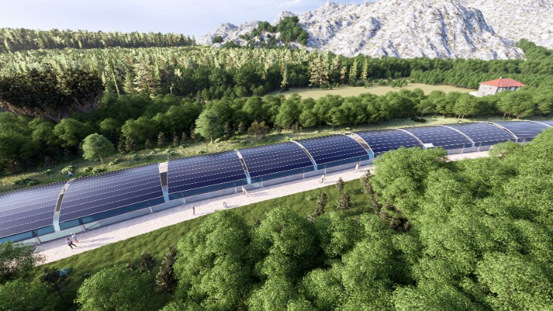 L'ENERGIE AU FIL DE L'EAU - Couverture photovolatïque du Canal de Provence