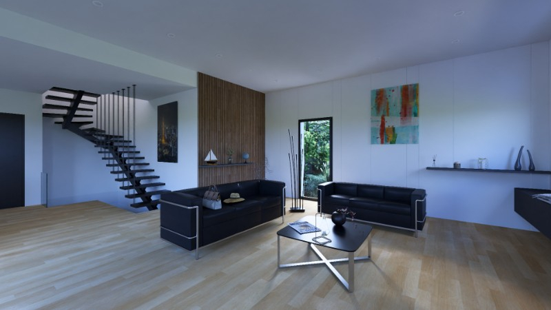 VILLA MODERNE EN RESTANQUE - Habiter la pente - LA DESTROUSSE