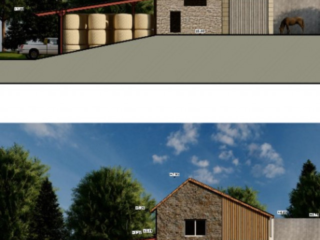 EXTENSION DE FERME EN VILLA A SAINT SAVOURNON 