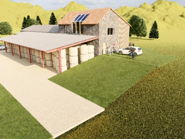 EXTENSION DE FERME EN VILLA A SAINT SAVOURNON 