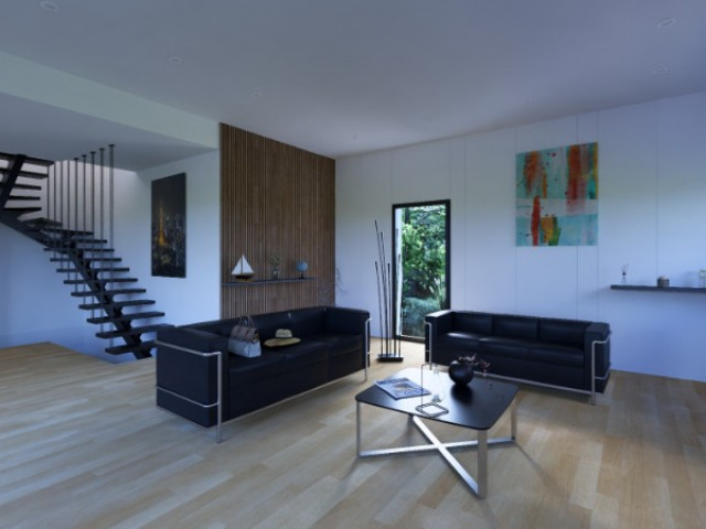VILLA MODERNE EN RESTANQUE - Habiter la pente - LA DESTROUSSE